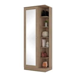 Sapateira com Espelho Íris 1 Porta Rústico