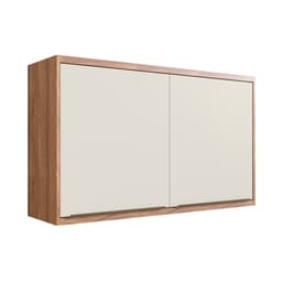 Armário Aéreo Ten 2 Portas Freijó e Argila 120 cm