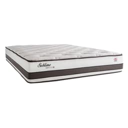 Colchão King Sublime Mola Maxspring (30x193x203) Branco e Marrom