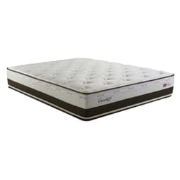 Colchão Queen Cardiff Mola Maxspring (30x158x198) Branco e Marrom