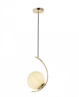 Pendente La Vitta 1Xe27 Branco E Dourado - Hevvy
