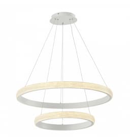 Pendente Led Anilla Sand White 2 Anéis