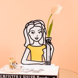 Vaso Bia Decorativo Formato de Menina - Home Cartoon