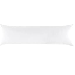Fronha para Travesseiro Body Pillow com Zíper 40x140cm Branco