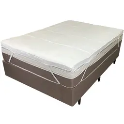 Pillow Top King Dupla Face 200 Fios 6cm 700g/m² 195x203cm Branco