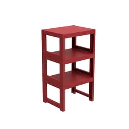 Estante Demi Quadra com 3 Prateleiras Merlot