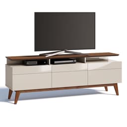 Rack Classic II 3 GV Off White com Freijó Touch 180 cm