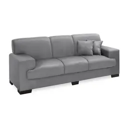 Sofá 3 Lugares Manuela Suede Cinza