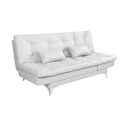 Sofá-Cama Casal 3 Lugares Versátil Branco