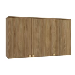 Armário Aéreo Botanic 3 Portas Nogueira 120 cm
