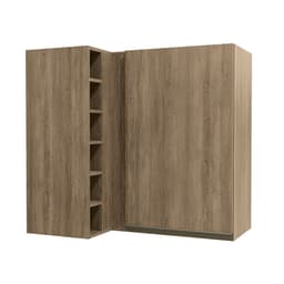 Armário Aéreo Bruges 1 Porta Nogal 98 cm