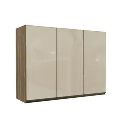 Armário Aéreo Bruges II 3 Portas Nogal