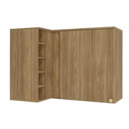 Armário Aéreo de Canto Botanic 1 Porta Nogueira 98 cm