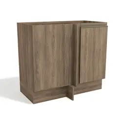 Balcão de Canto Maxxi 1 Porta Nogal 98 cm