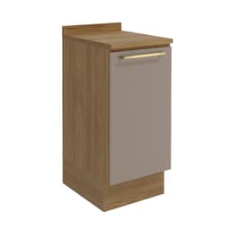 Balcão de Cozinha com Tampo Botanic 1 Porta Fendi e Nogueira