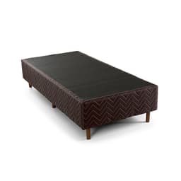 Base para Cama Box Solteiro Sogno (43x88x188) Poliéster Café