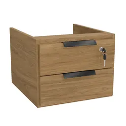 Gaveteiro Suspenso Versátil 2 GV Marrom