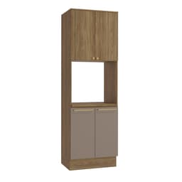 Paneleiro Botanic 4 Portas Nogueira e Fendi