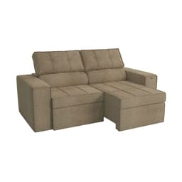 Sofá 2 Lugares Retrátil e Reclinável Lanus Bouclé Fendi 206 cm