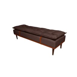 Banco 2 Lugares Drop Marrom e Amêndoa 140 cm