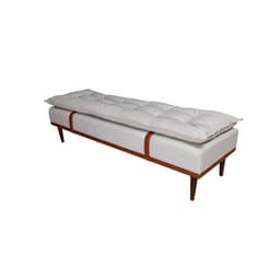 Banco 2 Lugares Drop Off White e Amêndoa 180 cm