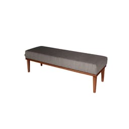 Banco 2 Lugares Grazi Cinza e Amêndoa 160 cm