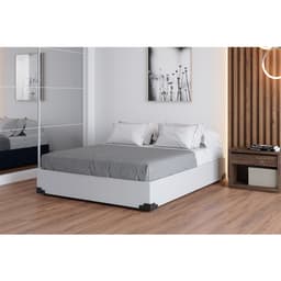 Base para Cama Box Casal Joe (36x138x188) Branca