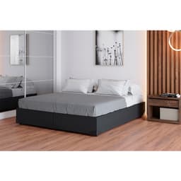 Base para Cama Box Queen Joe Suede (36x158x198) Grafite