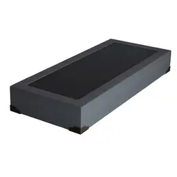 Base para Cama Box Solteiro Joe Suede (36x88x188) Grafite