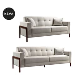 Conjunto de Sofá 2 e 3 Lugares Kivik Copenhague Algodão Bege