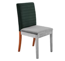 Encosto Matelassê Iguatemi Madeira Maciça Avelã Chumbo Esverdeado