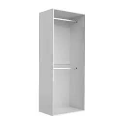 Guarda-Roupa Modulado New Tuyo 2 Cabideiros Branco 90 cm