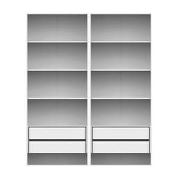 Guarda-Roupa Modulado com Prateleiras New Tuyo 4 Gavetas Branco 180 cm