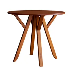 Mesa de Jantar Redonda Ipiranga Amêndoa 90 cm