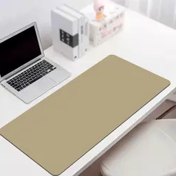 Tapete Protetor de Mesa MousePad em PVC Ecológico 70x35cm Bege