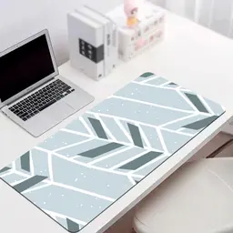 Tapete Protetor de Mesa MousePad em PVC Ecológico 70x35cm Folhas