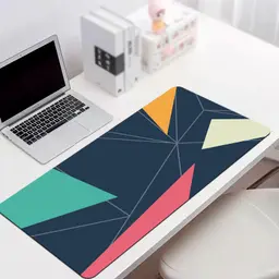 Tapete Protetor de Mesa MousePad em PVC Ecológico 70x35cm Triângulo