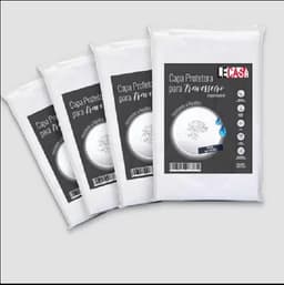 Kit 4 Capas Protetora Impermeável para Travesseiros - Lecasa