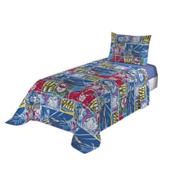 Jogo de Cama Solteiro Liga da Justiça Estampado com 2 peças Lepper