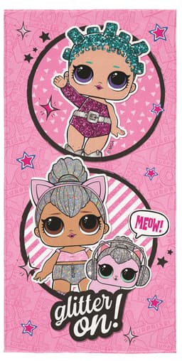 Toalha Aveludada Transfer LOL 70 cm x 1,40 m Com 1 peça- Lepper