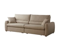 Sofá Retrátil e Reclinável Com Molas Ensacadas 2,40m Harmony Lindecor Cor Bege