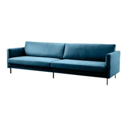 Sofa Living Linho 2,18m Lindecor Encanto Cor Azul