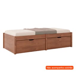 Cama Solteiro 2 GV Beauty Amêndoa