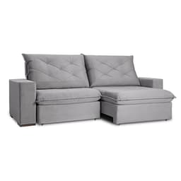 Sofá 3 Lugares Retrátil e Reclinável Flexforma Premier Cinza Urbano 200 cm