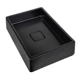 Cuba Oregon de Cimento Retangular 39x28 cm Preto