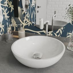 Cuba Pia Banheiro Venus com Torneira Inox e Valvula Click Branco