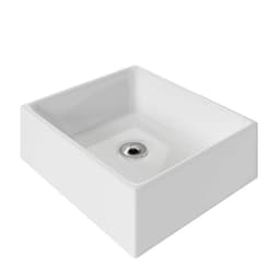 Cuba Pia Para Banheiro Tulipa com Válvula ABS Branco