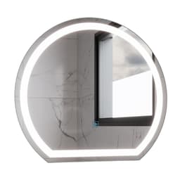 Espelho Redondo com LED 45x50cm Touch Bivolt Moderno