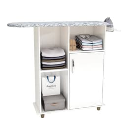 Tábua de Passar Roupa Miami com 1 Porta e Nicho Branco