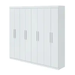 Guarda-Roupa Casal Andara 8 Portas 4 Gavetas Branco